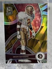 Deion Sanders [Gold] #63 Football Cards 2023 Panini Chronicles Draft Picks Spectra Prices
