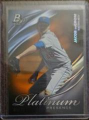 Jacob deGrom [Orange] Baseball Cards 2019 Bowman Platinum Presence Prices
