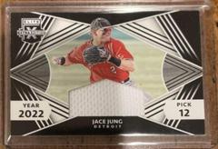 Jace Jung Baseball Cards 2022 Panini Elite Extra Edition First Round Materials Prices