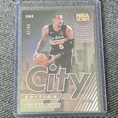 Dejounte Murray [Artist Proof Gold] Basketball Cards 2021 Panini Hoops City Edition Prices