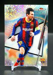 Lionel Messi [Speckle Refractor] Soccer Cards 2020 Topps Finest UEFA Champions League Prices
