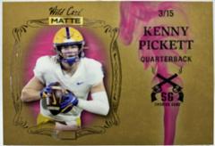 Kenny Pickett [Gold Pink] Football Cards 2022 Wild Card Matte Smoking Guns Prices