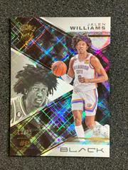 Jalen Williams [Gold] #78 Basketball Cards 2022 Panini Black Prices