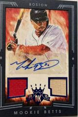 Mookie Betts [Autograph Materials Silver] #106 Baseball Cards 2015 Panini Diamond Kings Prices