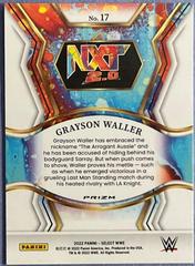 Grayson Waller [Flash Prizm] Wrestling Cards 2022 Panini Select WWE NXT 2.0 Prices