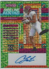 Cameron Latu [Mojo Green] #SP-CL1 Football Cards 2023 Leaf Vivid Autographs Sideline Painting Prices
