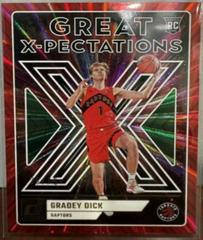 Gradey Dick [Red Green] #4 Basketball Cards 2023 Panini Donruss Great X Pectations Prices