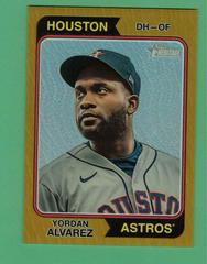 Yordan Alvarez [Chrome Gold] #304 Baseball Cards 2023 Topps Heritage Prices