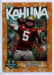 Phil Jurkovec [Orange] #TBK-5 Football Cards 2022 Bowman Chrome University The Big Kahuna Prices