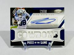 CeeDee Lamb #POG-CL Football Cards 2021 Panini Certified Piece of the Game Prices