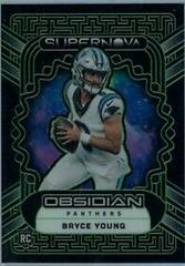 Bryce Young [Green Electric Etch] #2 Football Cards 2023 Panini Obsidian Supernova Prices