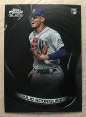Julio Rodriguez #10 Baseball Cards 2022 Topps Chrome Black Prices