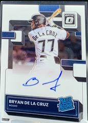 Bryan De La Cruz #RRS-BC Baseball Cards 2022 Panini Donruss Optic Rated Rookie Signatures Prices