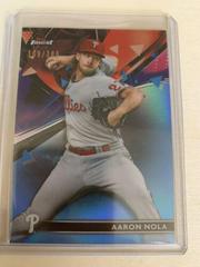 Aaron Nola [Sky Blue Refractor] #76 Baseball Cards 2021 Topps Finest Prices