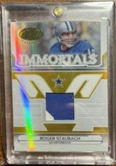 Roger Staubach [Mirror Gold Material] #250 Football Cards 2006 Leaf Certified Materials Prices