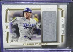Freddie Freeman Baseball Cards 2023 Topps Definitive Patch Collection Prices
