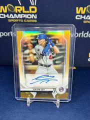 Gavin Lux [Gold Refractor] #GL Baseball Cards 2020 Bowman Sterling Rookie Autographs Prices