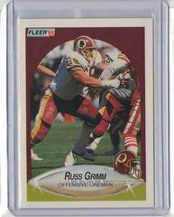 Russ Grimm Football Cards 1990 Fleer Update Prices