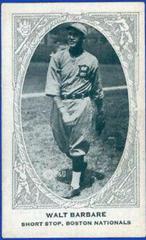 Walt Barbare Baseball Cards 1922 E120 American Caramel Prices