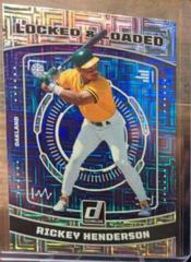 Rickey Henderson [Vector] Baseball Cards 2023 Panini Donruss Locked and Loaded Prices