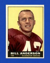 Bill Anderson Football Cards 1961 Topps Prices