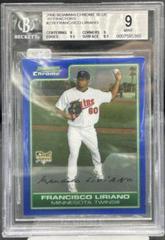 Francisco Liriano [Blue Refractor] #218 Baseball Cards 2006 Bowman Chrome Prices