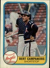 Bert Campaneris #280 Baseball Cards 1981 Fleer Prices