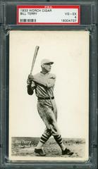 Bill Terry Baseball Cards 1933 Worch Cigar Prices