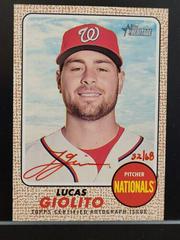Lucas Giolito [Red Ink] Baseball Cards 2017 Topps Heritage Real One Autographs Prices