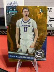 Ryan Kalkbrenner [Gold Sapphire] #17 Basketball Cards 2023 Bowman Chrome University Sapphire Prices
