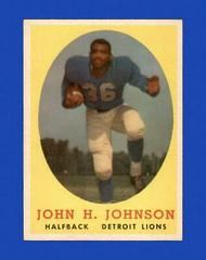 John Henry Johnson #75 Football Cards 1958 Topps Prices
