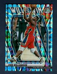 Zion Williamson [Reactive Blue] #13 Basketball Cards 2020 Panini Mosaic Will to Win Prices