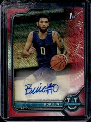 Boo Buie [Red Shimmer Refractor] Basketball Cards 2021 Bowman University Chrome Autographs Prices