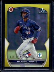 Yhoangel Aponte [Yellow] Baseball Cards 2023 Bowman 1st Edition Prices