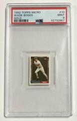 Wade Boggs [Gold] #10 Baseball Cards 1992 Topps Micro Prices