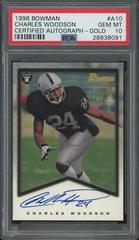 Charles Woodson [Gold] Football Cards 1998 Bowman Certified Autograph Prices