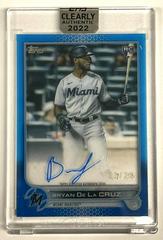 Bryan De La Cruz [Blue] #CAA-BCR Baseball Cards 2022 Topps Clearly Authentic Autographs Prices