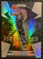 Kevin Durant [Hyper Prizm] Basketball Cards 2018 Panini Prizm Fireworks Prices