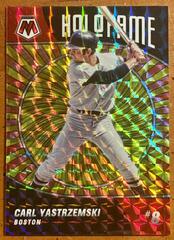 Carl Yastrzemski [Reactive Orange] #HF-6 Baseball Cards 2022 Panini Mosaic Holofame Prices