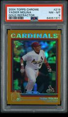 Yadier Molina [Gold Refractor] #219 Baseball Cards 2004 Topps Chrome Prices