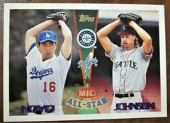 Hideo Nomo [Randy Johnson] #164 Baseball Cards 1995 Topps Traded Prices