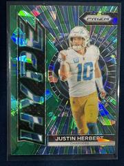 Justin Herbert [Green Ice] #H-4 Football Cards 2023 Panini Prizm Hype Prices