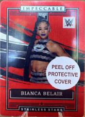 Bianca Belair [Red] Wrestling Cards 2022 Panini Impeccable WWE Stainless Stars Prices