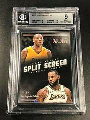 Kobe Bryant, LeBron James Basketball Cards 2018 Panini Noir Prices