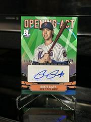 Brett Baty [Green] #OAA-BB Baseball Cards 2023 Topps Big League Opening Act Autographs Prices
