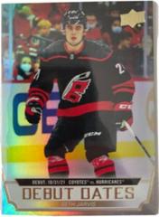 Seth Jarvis [Gold] Hockey Cards 2022 Upper Deck Debut Dates Prices