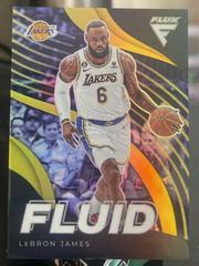 LeBron James [Gold] #10 Basketball Cards 2022 Panini Flux Fluid Prices