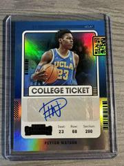 Peyton Watson [Black] #CT-PWA Basketball Cards 2022 Panini Chronicles Draft Picks Contenders College Ticket Autograph Prices