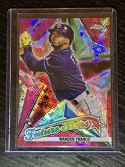 Wander Franco [Red] Baseball Cards 2022 Topps Chrome Logofractor Future Stars Prices