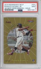 Ronald Acuna Jr. [Gold Refractor] #51 Baseball Cards 2018 Bowman's Best Prices